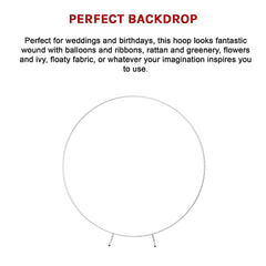 2M Wedding Hoop Round Circle Arch Backdrop Flower Display Stand Frame Background