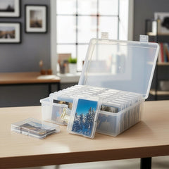Jumbo Photo Storage Box 1600 4x6 Picture Album Organizer Container Craft Case