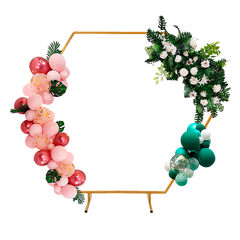 2M Wedding Hex Arch Backdrop Flower Display Stand Frame Background