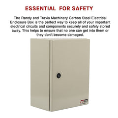 Carbon Steel Electrical Enclosure Box IP65 Wall Mount 400 x 300 x 200 mm