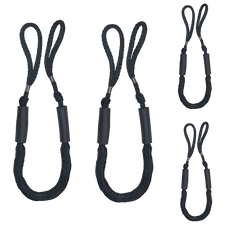 4 Pack Marine Bungee Dock Line Boat Mooring Rope Anchor Cord Stretch