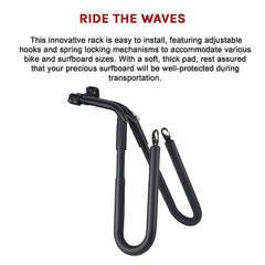 Adjustable Surfboard Skimboard Bicycle Rack Carrier