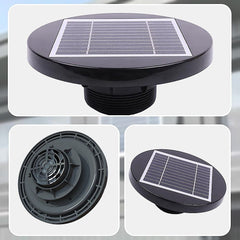 Solar Powered Roof Fan Ventilator Loft Vent for Boat RV Greenhouse Shed Caravan