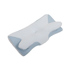 Memory Foam Contour Pillow with Dual Height Design & Washable Cover