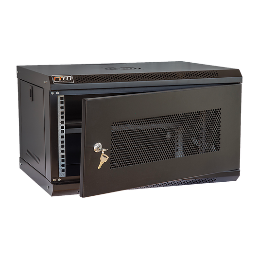 19" 6U Wall Mount Network DVR NVR Data Cabinet Enclosure