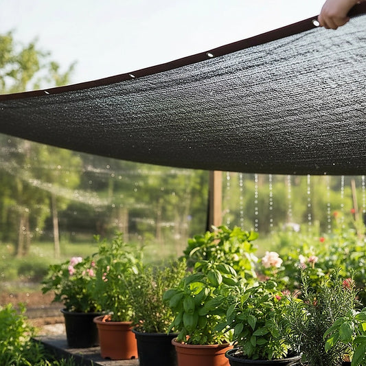 15m x 2m Fence Windscreen Privacy Screen Shade Cover Black Fabric Mesh Garden