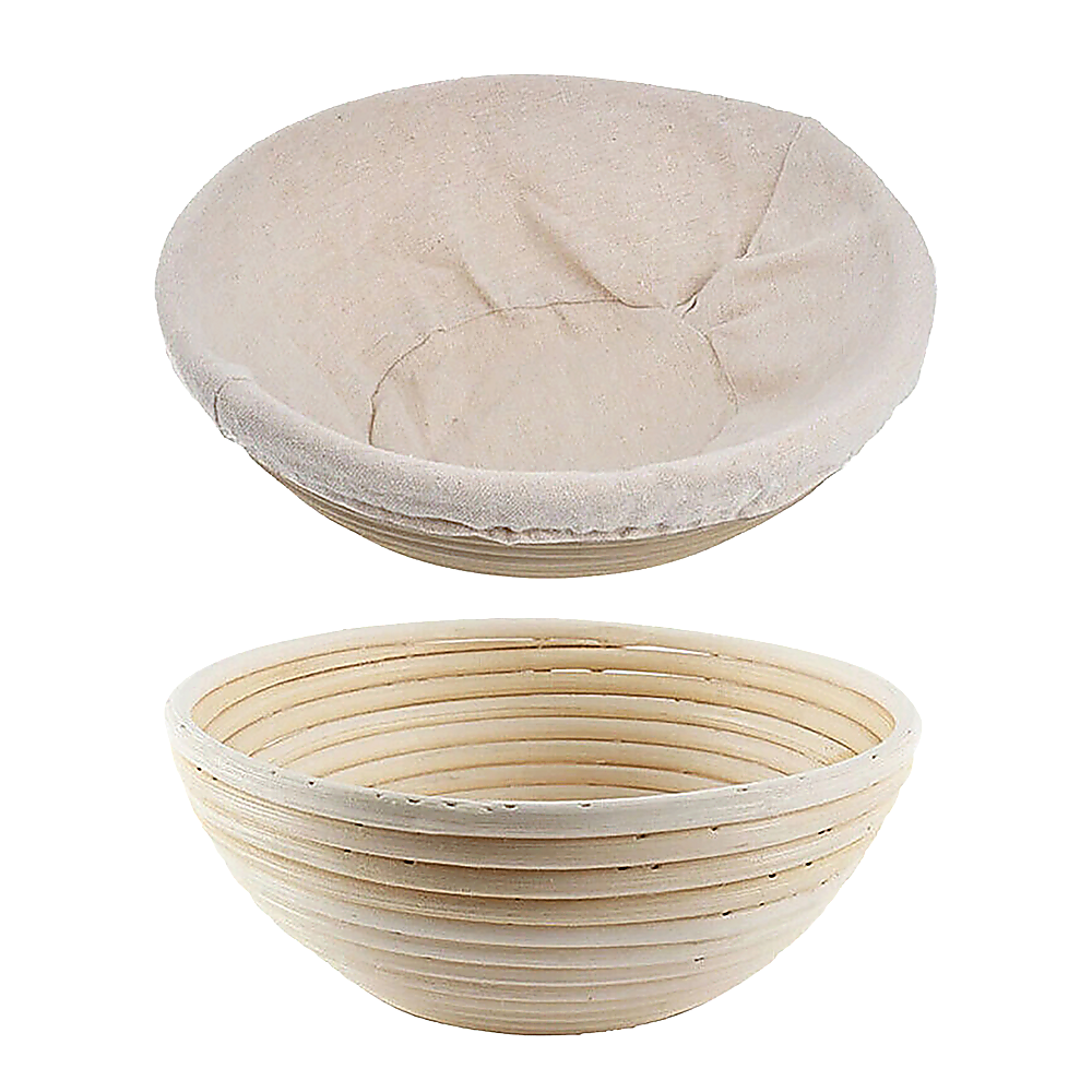 2 x 9" Sourdough Bread Proofing Set Bread Making Kit Round Bowls