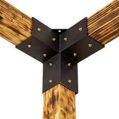 Roof Pergola Gazebo Shed Matte Black Steel Brackets DIY Kits