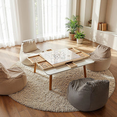 1500 Piece Rotating Wooden Jigsaw Puzzle Table 6 Drawers Board