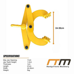 Steel Single Scissor Pallet Puller Clamp 1 Ton Capacity Pallet Grabber