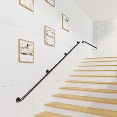 1m Handrail Stair Rail Grab Balustrade Staircase Banister + Installation Kit