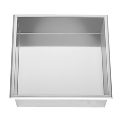 336 x 336 x 101mm Shower Niche Single Shelf Organizer No Tile Needed in Stainless Steel Finish