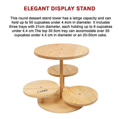 4 Tier Round Dessert Stand Tower Cake Cupcake Display