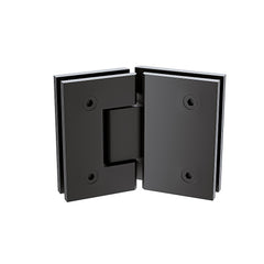 135 Degree Glass to Glass Stainless steel Square Shower Hinge in Black