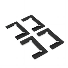 180 Degree Brass Glass to Glass Shower Door Hinge in Black