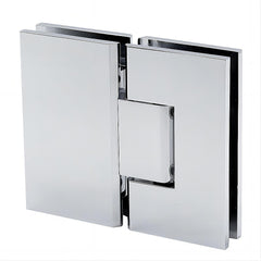 180 Degree Brass Glass to Glass Shower Door Hinge in Chrome