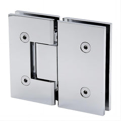 180 Degree Brass Glass to Glass Shower Door Hinge in Chrome