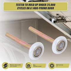 Garage Door Roller / Wheel / Heavy-duty 11 Ball Bearing 12 Pack