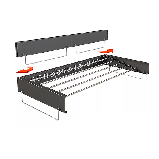 Collapsible Laundry Drying Rack Wall Mounted Clothes Drying Rack for Laundry