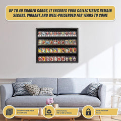 40 Graded Sports Card Display Case