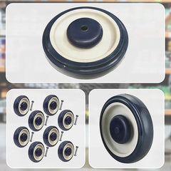 8 x 5" Diameter Wheels Nuts and Bolts included