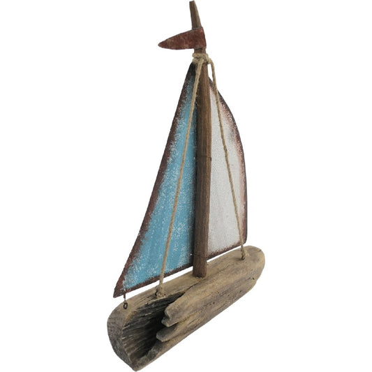Handcrafted Sailboat Ornament 35cm