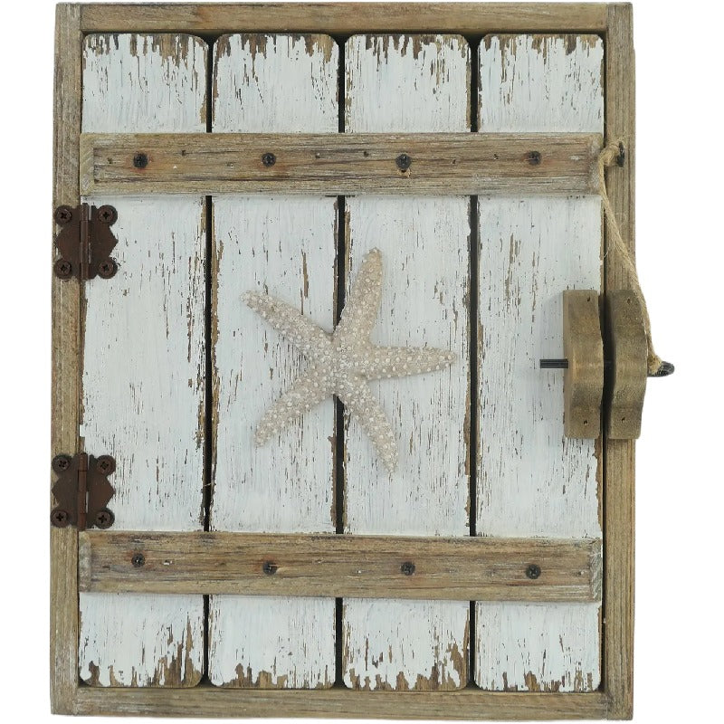 Handcrafted Wall Hanging Beach House Keybox 22cm