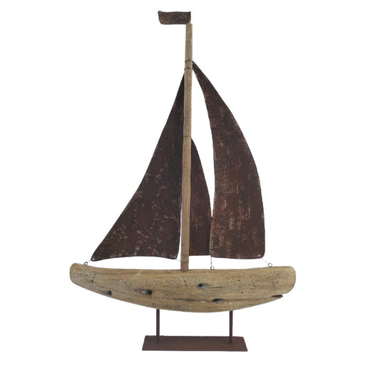 Handcrafted Sailboat Ornament 70cm