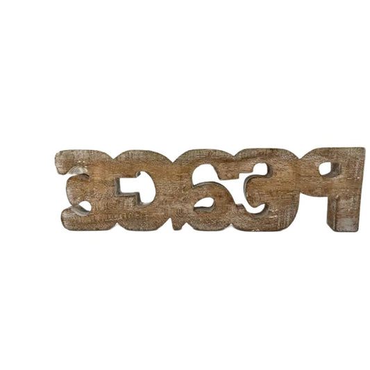Handcrafted Peace Ornamnetal Sign 30cm