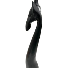 Handcrafted Black Giraffe Ornament 49cm