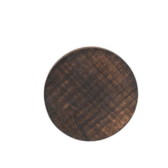 Handcrafted Burnt Finish 4pc Coaster Set w Tie 10cm