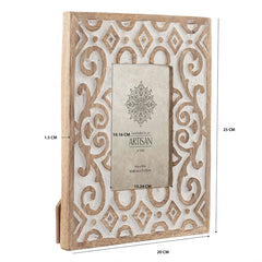 Handcrafted 4x6in 'Symmetry' Photoframe 25cm