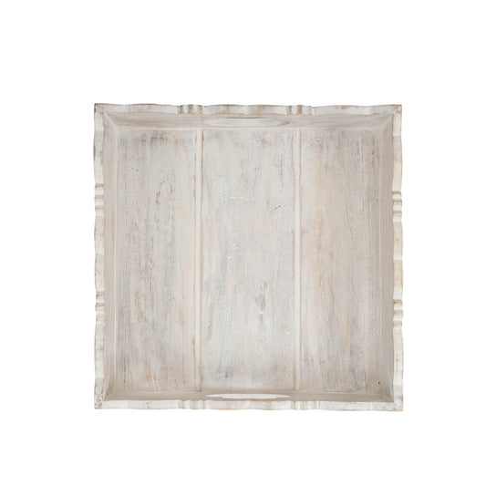 Handcrafted Carved Square Tray 30cm
