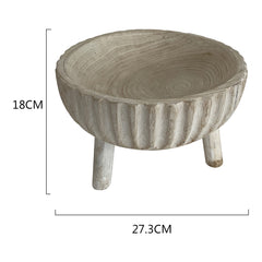 Crafted 3 Legged Decorative Bowl 27cm