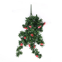 Hanging Pink Rose Stem UV Resistant 85cm