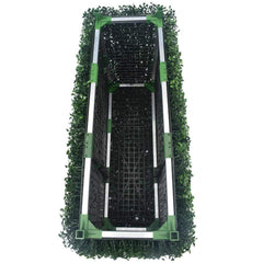 Portable Artificial Boxwood Hedge UV Resistant 75cm High 100cm Long