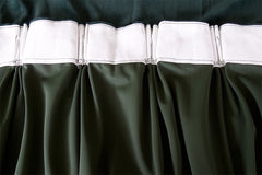 Large Thick Faux Mink Velvet Curtains 540x 230cm+30 Hooks Pinch Pleat, Green,New