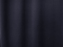 Blockout Curtains 560x230cm PINCH PLEAT Blackout High Level Fabric Black w/Hook