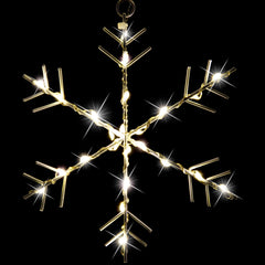 LED Snowflakes Curtain Lights avialable in 2 Colors - Warm White