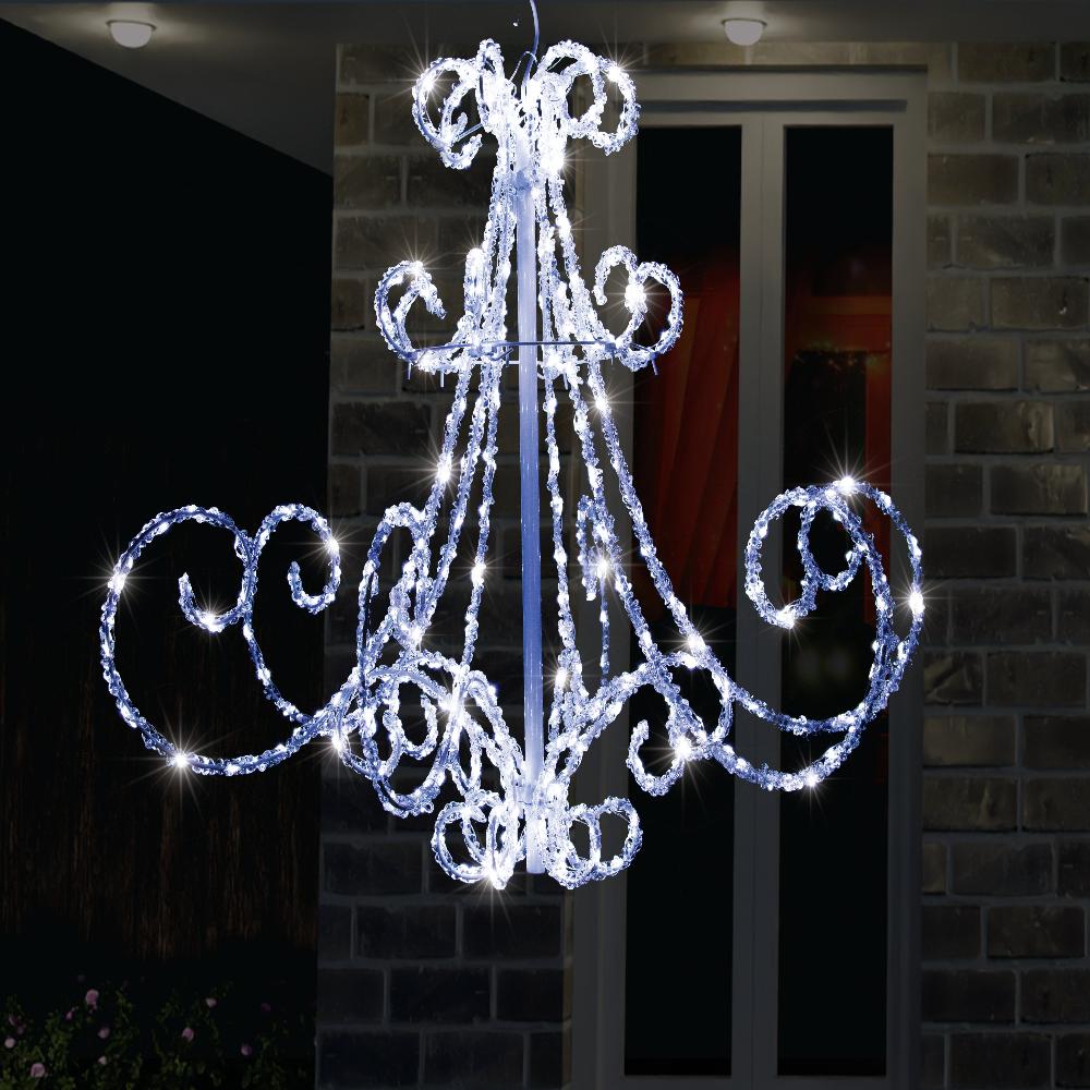 LED Acrylic Chandelier Flashing available in 2 colors Multicolor
