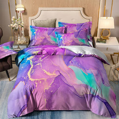 Modern Stripes Duvet Cover Set - Wrinkle-Resistant Material-King
