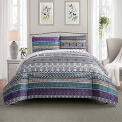 Whimsical Winter Frosty Elegant 3 Pc Comforter & Pillow Cover Set