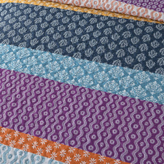 Quirky Quilted coverlet and pillowcovers set: Add Personality to Your Space - Queen size