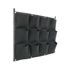 24Pocket Vertical Garden Planter Wall Hanging Herbs Plant Seed Bag Home Decor AU