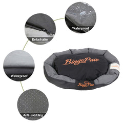 Thick Orthopedic Pet Bed Water-Resistant Cushion