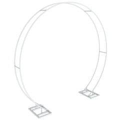 P&P Round Arch Backdrop Stand for Wedding Party Metal Pipe Frame Archway Decoration Indoor Outdoor Double Rails