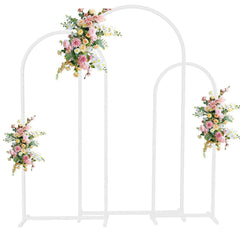 Fin Set Of 3 Wedding Arch Balloon Frame Metal Arch Backdrop Stand Birthday Party