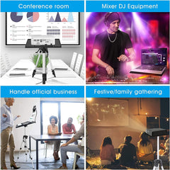 Universal Projector Tripod Laptop Floor Stand DJ Equipment Holder with Plate