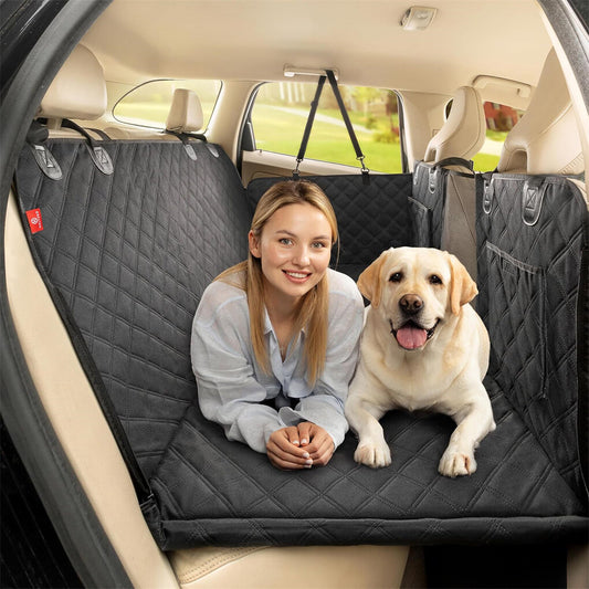 Large Dogs Back Seat Extender Waterproof Dog Hammock Car Seats with Hard Bottom