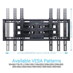 32"-65" Heavy Duty Wall Corner Tv Mount Articulating Premium Swing Arm Bracket